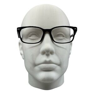 H M1033 Black Rectangular Eyeglasses Frames 53-18-145 Mens Womens New